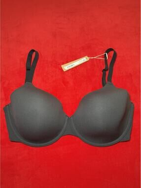 Skims Fits Everybody T Shirt Bra Color ONYX Size 34DDD